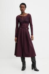 Answear. LAB szoknya - burgundia M - answear - 26 990 Ft