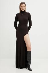 coperni ruha Leg Cut-Out Rib Gown - barna M