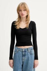 American Vintage pamut hosszúujjú - fekete M