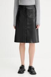 MUNTHE bőr szoknya LOCUS - fekete 34