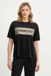 Twinset t-shirt - fekete S - answear - 55 990 Ft