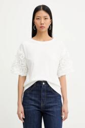 Twinset pamut póló - bézs L - answear - 40 990 Ft