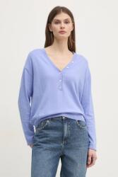 MOS MOSH pulóver kasmír keverékből - kék S