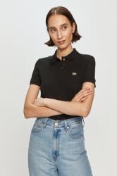 Lacoste póló női pamut - fekete 42