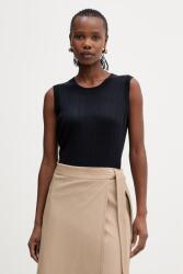 MM by Max Mara top selyemmel RIVA - sötétkék M