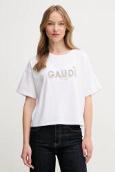 Gaudi t-shirt - fehér S - answear - 15 990 Ft