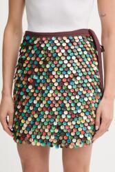 Never Fully Dressed szoknya vászonkeverékből - barna M