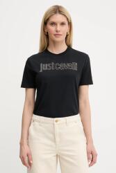 Just Cavalli pamut póló - fekete XS