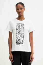 Weekend Max Mara pamut póló GUGLIA - fehér S - answear - 22 690 Ft