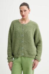 American Vintage gyapjú kardigán - zöld M/L