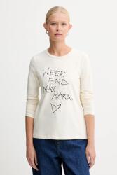 Max Mara hosszú ujjú RENOIR - bézs S - answear - 22 990 Ft