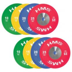 HMS Set discuri olimpice profi HMS TBR ( 8 BUC) BUMPER PLATES (17-61-014)