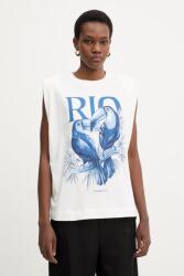 Farm Rio pamut top - fehér XL