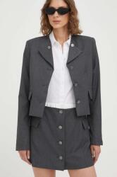 Remain szoknya gyapjú keverékből - szürke 34