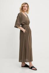 ANSWEAR ruha vászonkeverékből - zöld S