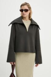 Nanushka gyapjú pulóver MAXE - szürke XS