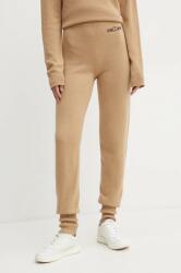 Twinset melegítőnadrág gyapjúkeverékkel - barna XS