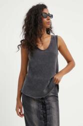 American Vintage pamut top DEBARDEUR COL U - szürke S