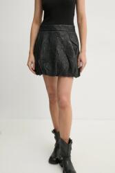 MUNTHE bőr szoknya FRAUKE - fekete 36