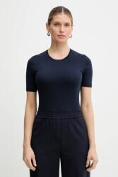 Max Mara pulóver selyemkeverékből GABARRA - sötétkék XS