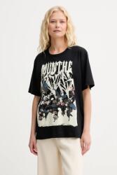 MUNTHE pamut póló PRIZE - fekete 38