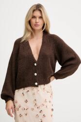 Haveone kardigán gyapjú keverékből - barna Univerzális méret