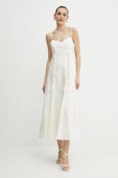 TWINSET ruha vászonkeverékből - bézs 34