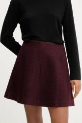 Marc O'Polo szoknya gyapjúkeverékből - burgundia L