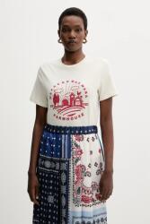 Weekend Max Mara pamut póló CLOWN - bézs XS - answear - 24 490 Ft