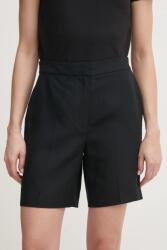 Calvin Klein vászonkeverék rövidnadrág - fekete 36