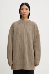MM6 Maison Margiela pulóver gyapjúkeverékből - bézs M - answear - 111 990 Ft