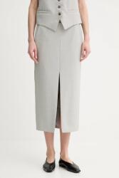 Day Birger et Mikkelsen gyapjú szoknya Mantel - szürke 34