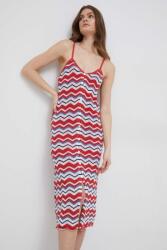 Pepe Jeans ruha vászonkeverékből Frida - piros S