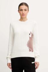 Giorgio Armani pulóver gyapjúkeverékből - bézs L - answear - 76 990 Ft