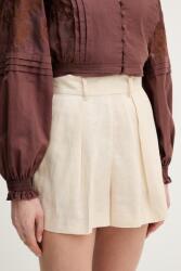 Silvian Heach női elegáns vászon rövidnadrág POSANE - bézs 42