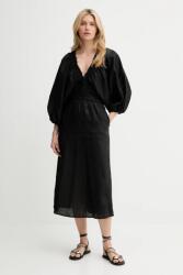 ANSWEAR vászon ruha - fekete XL