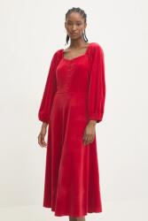 ANSWEAR bársony ruha - piros S