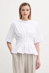 Gestuz t-shirt - fehér S - answear - 35 990 Ft