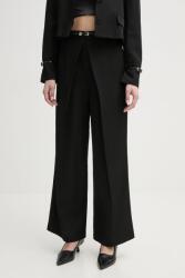 Isabelle Blanche nadrág vászonkeverékből - fekete S