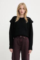 IRO gyapjú pulóver - fekete L