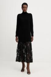 ERMANNO Firenze ruha gyapjúkeverékből - fekete 38