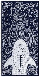 Restilo Тъмносиня плажна кърпа 90x180 cm Shark - DecoKing (120011680)