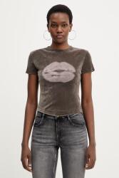 Miss Sixty velúr póló - barna M