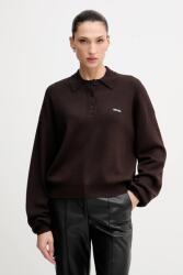 ROTATE pulóver gyapjúkeverékből - barna M