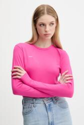 PANGAIA hosszú ujjú Cotton-Stretch Long-Sleeved Top - rózsaszín XS