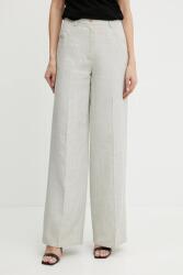 Forte Forte nadrág vászonkeverékből - bézs 38