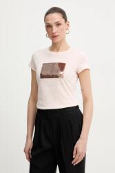 Giorgio Armani pamut póló - rózsaszín S - answear - 24 490 Ft