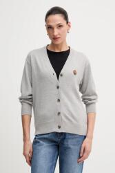 Kenzo gyapjú kardigán Pop - szürke XS