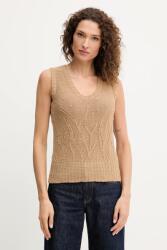 TWINSET gyapjú mellény - barna S