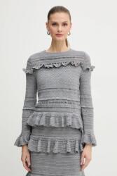 Luisa Spagnoli gyapjú pulóver - szürke S